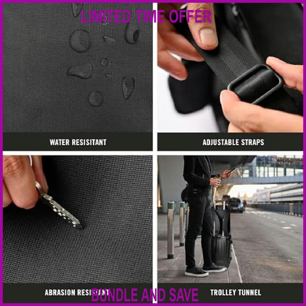 16" Polyester Tech Convertible Backpack Briefcase… - image 5